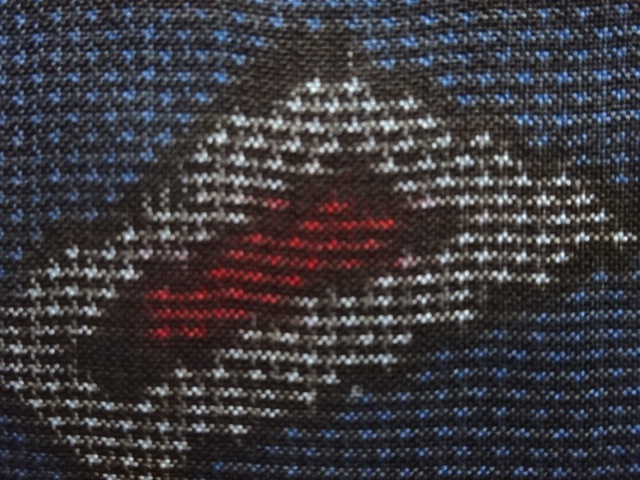 アンティーク　抽象模様織り出し本場泥大島紬着物(5マルキ)